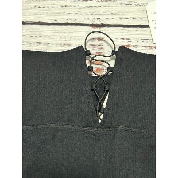 Fabletics Women's Black High Waisted Seamless Ribbed Ankle Leggings Size 27 NWT - Picture 6 of 12